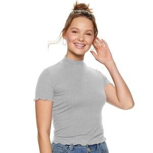 Junior’s Candie's mockneck tee.